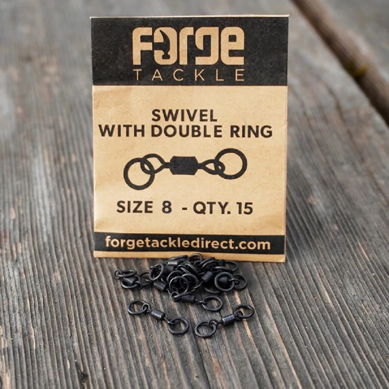 Forge Swivel With Double Ring Forgó
